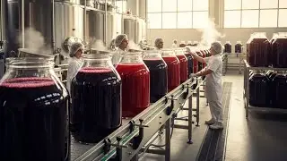 Inside an Elderberry Syrup Factory From Berry Extraction to Bottled Immune Booster (Full Process)