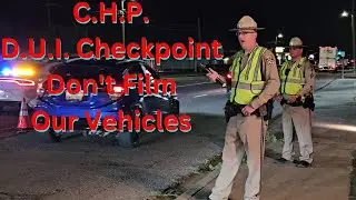 D.U.I. Checkpoint run by California Highway Patrol in Los Banos, CA. No Filming in the Vehicles.