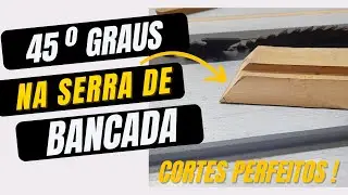 Serra de bancada dicas e diy faça voce mesmo curso oficina marcenaria rustica 45 graus #woodworking