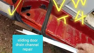 Vw t4 sliding door drain channel repair 🔥✔