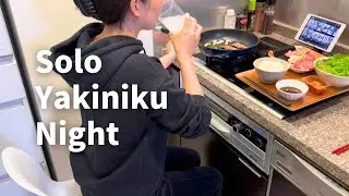 A Cozy Friday Night Alone in Japan 🇯🇵 | Solo Yakiniku (Japanese BBQ) & Relaxing Night Routine