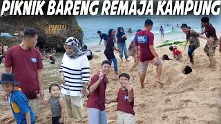 HANIN SENENG OMBAK PANTAI!! MAIN KE PANTAI DAN MALIOBORO JOGJA BARENG TEAM DAN REMAJA KAMPUNG..