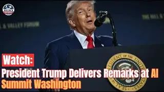 President Trump delivers remarks at AI Summit Washington #newsinaminute