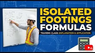 Isolated Footing BBS Formula Explanation | Footing Steel Calculation | Civil Engineering Training