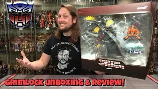 Grimlock Transformers Super 7 Ultimate Edition Unboxing & Review!