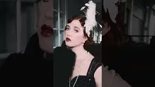100 years difference of makeup, hair, & fashion! 2025 VS 1925! #gatsby #vintage #makeup #1920s