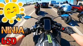 It's a beautiful day to ride with me! | Kawasaki Ninja 650 | 4K Super View