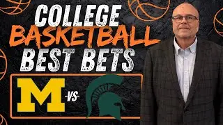 In-State Top 10 Showdown! Michigan vs Michigan State Prediction | Friday College Basketball Picks