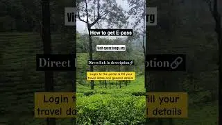 Easy Process to apply E-pass for Ooty & Kodaikanal| Ooty places must visit| Kodaikanal places to see