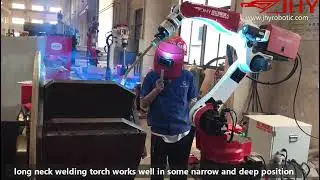 JHY MIG robot with 2 axis U positioner