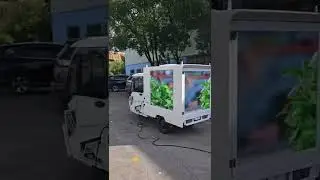 Tricycle 3 sides led billboard #led #trailer #mobile#Tricycle 3 sides led billboard