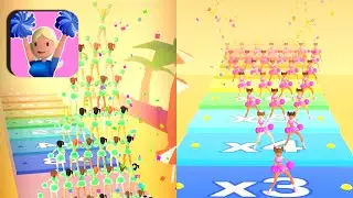 Cheerleader Run 3D All Levels Gameplay - iOS/Android Gameplay 👯&zwj;♀️