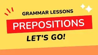 Time for Prepositions