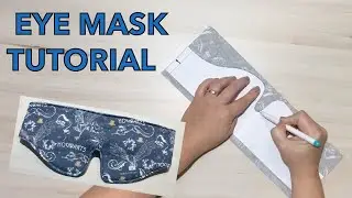 How to sew eye mask, eye mask with elastic band sewing tutorial