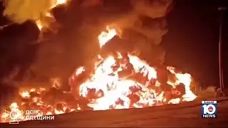 Russian drone strike targets energy facility in Ukraine