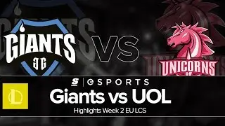 Highlights: GIA vs UOL (EU LCS Summer W2D2 Full Series)
