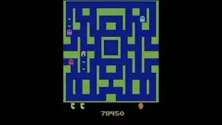 MuZero Atari Pacman Gameplay Score 267,000 in 30 minutes