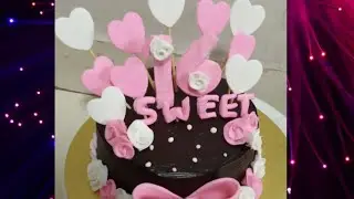 Sweet 16 birthday party cake