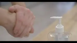 [ 4k ] Man Washing His Hand With Sanitizer [ Copyright Free Video ] Video For YouTube Creators