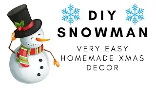 How to make a Snowman at home| DIY SNOWMAN| DIY ARHUM