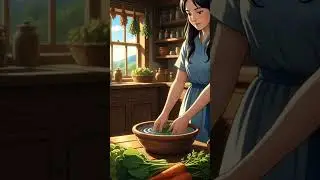 Steamed Vegetables ASMR | Ghibli-Style Calm Kitchen Moments