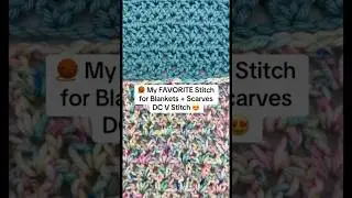 Learn the Double Crochet V Stitch 🧶 Easy step by step crochet tutrorial for beginners #crocheting