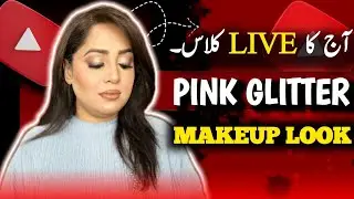 || Pink Glitter Glam MakeUp || Makeover By Sonu And Live Tutorial With J'S Beauty Saloon ||