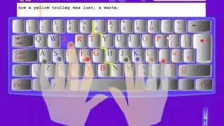 e-learning Demo Video Keyboard Typing Tutor
