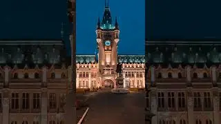 Iași Palace Of Culture #hyperlapse #nightphotography #streetvideography