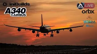 🔴MSFS2024 SU4 B | iniBuilds A340🛫EDDF/Frankfurt ✈️ KRDU/Raleigh-Durham 🛬 LONG HAUL👌