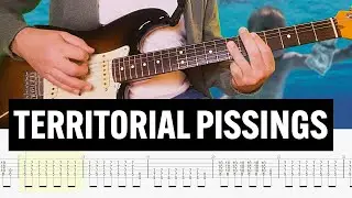Territorial Pissings Nirvana Guitar Tab Cover Lesson Tutorial