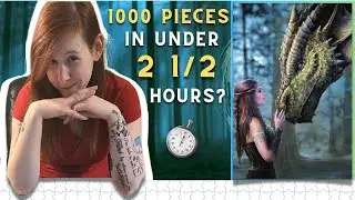 Can I complete the Anne Stokes: Once Upon a Time 1000 Piece Puzzle in under 2 1/2 hours?