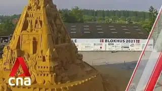 World&rsquo;s tallest sand sculpture built in Denmark