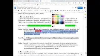 Bad & Better Thesis Statements- The non-thesis thesis