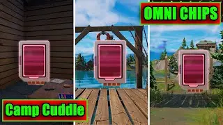 Collect Omni Chips at Camp Cuddle (3) // Fortnite Season 2 Chapter 3