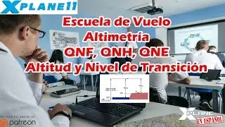 X-Plane Español - Escuela de Vuelo - Altimetría, QFE, QNH, QNE, Transición