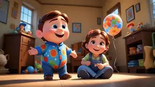 Baby Sky Hugs a Balloon | Sweet Nursery Rhyme for Kids | Gentle Song for Toddlers