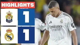 Las Palmas VS RealMadrid 1-1 Extended Highlights &All Goals - Laliga Match 2024