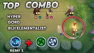 Top Combo Hyper Gord Biji Elementalist + Inferno + Remy Skill 3 !! | Magic Chess