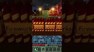 Realistic Fireworks / Minecraft RTX #minecraft #shorts