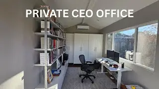 Inside a CEO&rsquo;s 9x15 Backyard Office Shed | Los Altos Build