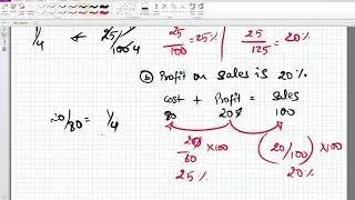 Profit on cost or sales % |  B.com, CS, CA Foundation, CPT | Accounts Basics