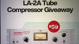 Hurry 🆙 FREE Plugin Alert 🚨 Universal Audio LA2A Compressor!