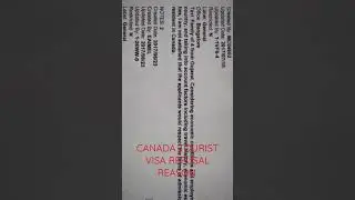 canada tourist visa refusal grounds