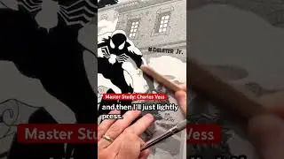 Как я добавил глубины этой странице комикса с помощью тонов экрана #comicart #inktober #charlesvess
