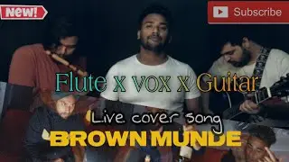 Brown munde (Ap dhillon) - Live cover song || Flute +Guitar +Vocals