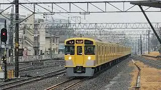 西武新宿線  2093F　5643レ　各停 本川越行　新所沢到着　2025.12.24.14:07