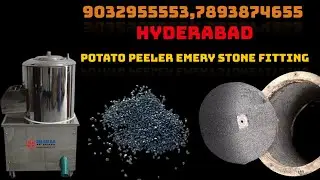 Potato peeler machine (EMERY STONES)setting (Hyderabad)#hyderabad #hotel #starhotel #restaurant