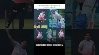 This is Cinema 🔥Gautam Gambhir bowling to Virat Kohli , and Hit a Six by Kohli #viratkohli #cricket