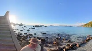 360 VR 4K - Japan, Nagasaki - 2025, Forgotten veach at sunset